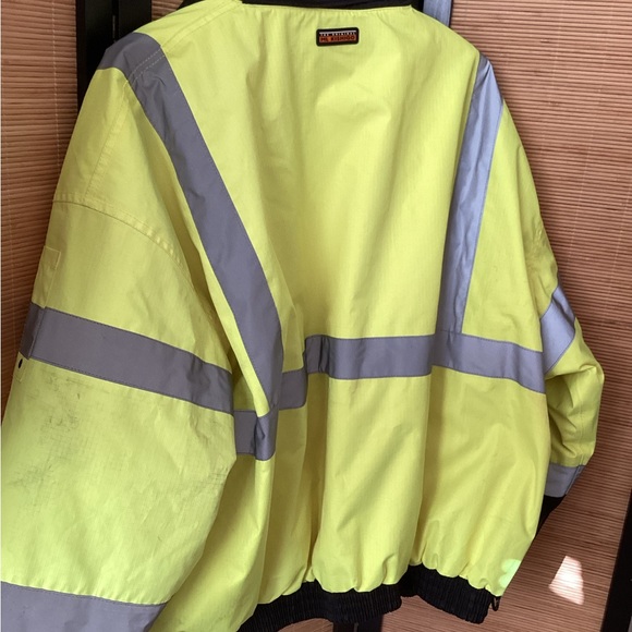 ML KISHIGO RIPSTOP SAFETY BOMBER JACKET JS130 Sz 5X EUC - Picture 7 of 9